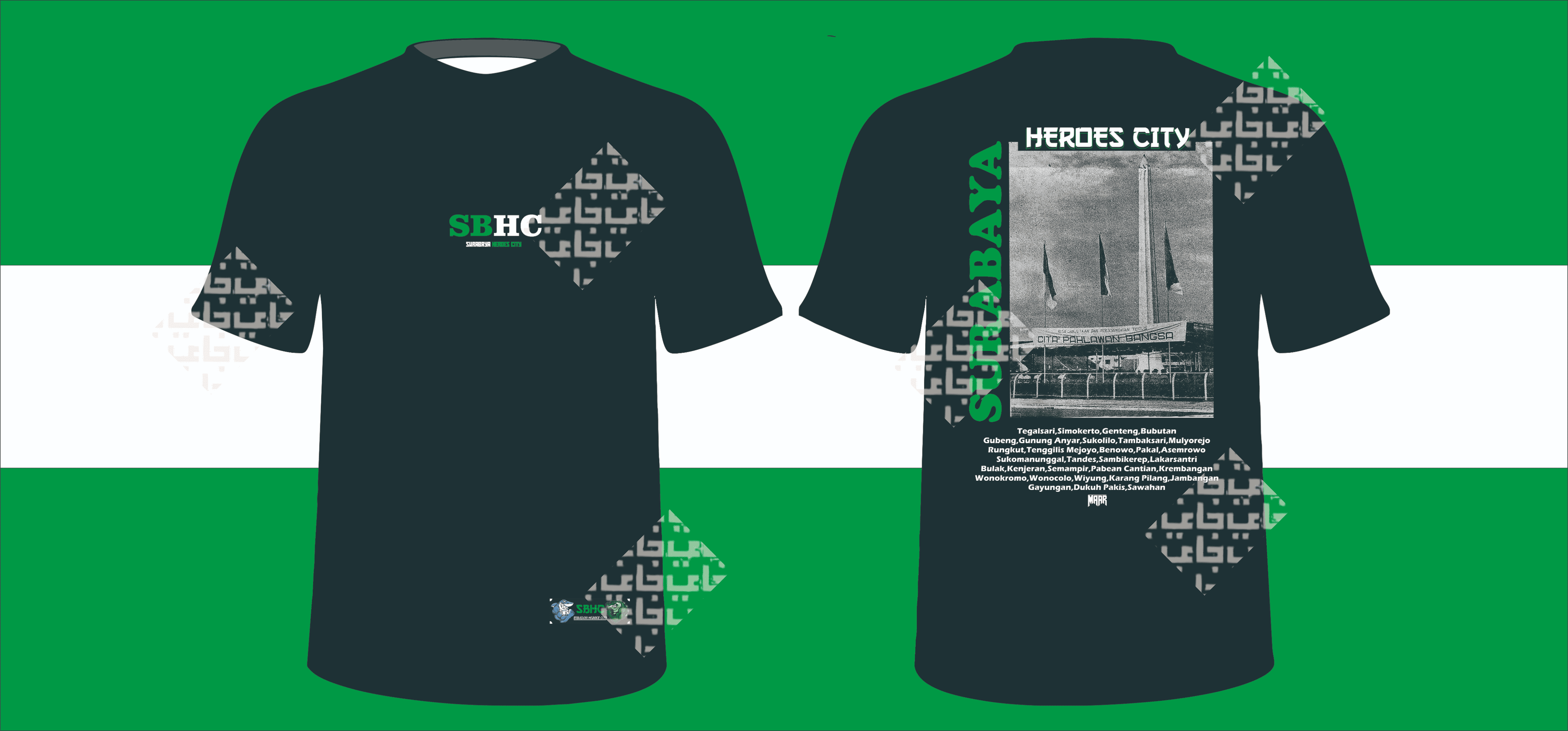 Desain Kaos Surabaya Heroes City (SBHC)